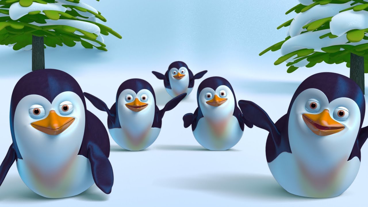 Five Little Penguins Song + More Funny Cute 3D Baby Penguin Songs by FunForKidsTV img